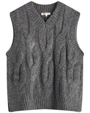 Levi's Cable Knit Vest - Gray