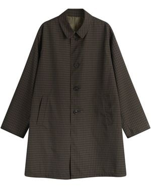 Maison Margiela Check Reversible Coat - Black