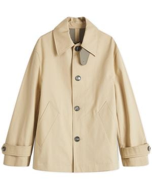 Ami Paris Button Cotton Jacket - Natural