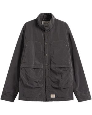 RANRA Epitome Canvas Nylon Padded Overshirt - Black
