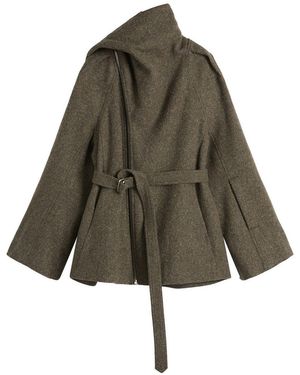 Rick Owens Flight Scarf Jacket - Green
