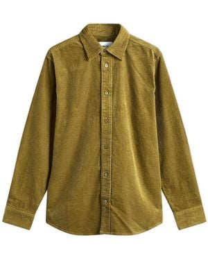 NN07 Colby Corduroy Overshirt - Green