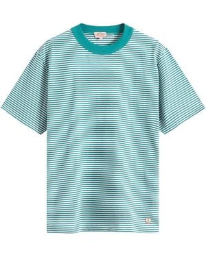 Armor Lux Fine Stripe T-Shirt - Blue