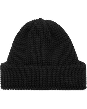 Universal Works British Wool Short Watch Cap - Black