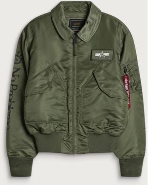 No Problemo Np X Alpha Industries Ancient Findings Jacket - Green