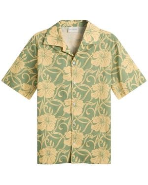 Drole de Monsieur Hibiscus Monoramme Shirt - Yellow
