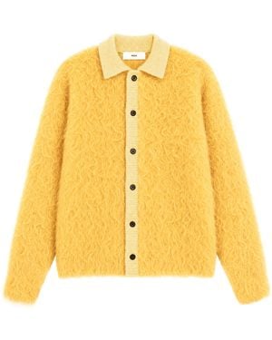 Toga Toga Shaggy Knit Cardigan - Yellow