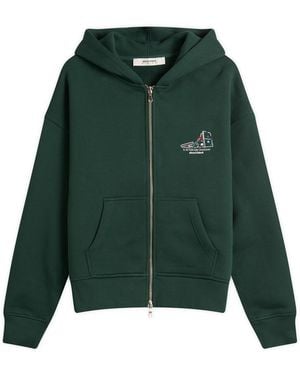 About Blank End. X Dominoes Zip Hoodie - Green