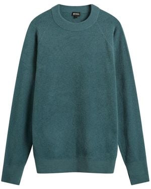Goldwin Mesh Pile Crew Sweatshirt - Green