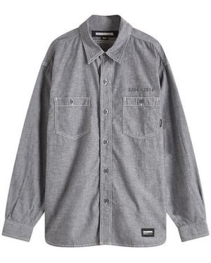 Neighborhood Chambray Shirt - Gray