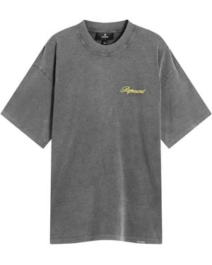 Represent Script Logo T-Shirt - Grey