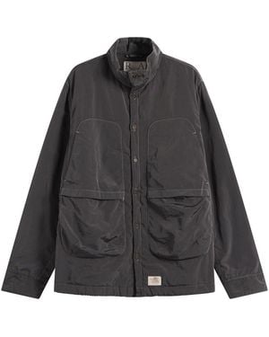RANRA Epitome Canvas Nylon Padded Overshirt - Black