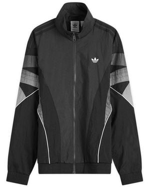 adidas Men's Adicolor Funnel Neck Track Top - Black Size L