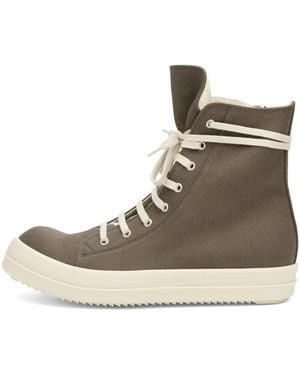 Rick Owens High Top Vegan Sneaks - Brown
