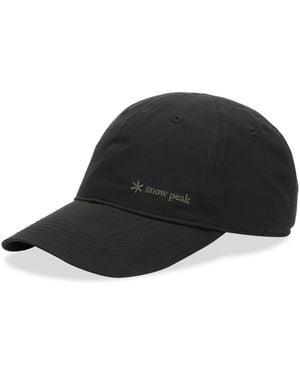 Snow Peak Light Dobby Cloth Cap - Black