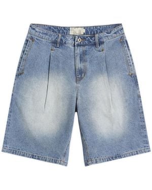 Dime Pleated Denim Short Washed in Blue for Men | Lyst Australia