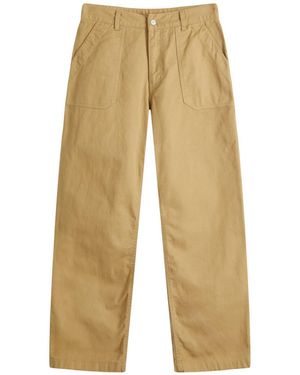 Uniform Bridge Wide Fit Fatigue Trousers - Natural
