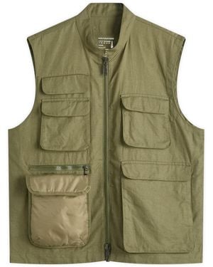 Maharishi Hemp Utility Vest - Green