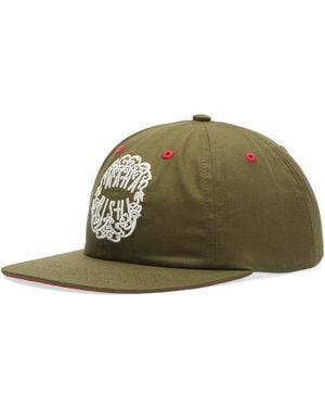 Maharishi Paper Cut 6 Panel Cap - Green