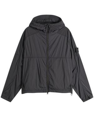 Stone Island Ultralight Nylon Stretch-Tc Hooded Jacket - Black