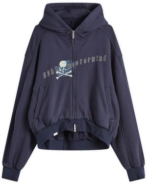 C2H4 X Mastermind Japan Profile Zip Hoodie - Blue