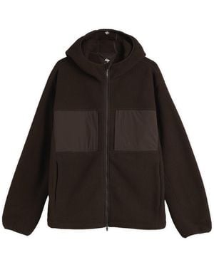 REPRESENT 247 Borg Fleece Jacket - Black