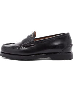 Visvim Fabro Folk Loafers - Black