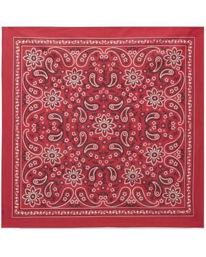 Drake's Classic Paisley Bandana - Red