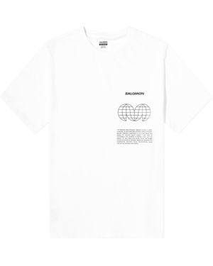 Salomon Globe Graphic Ss T-Shirt - White