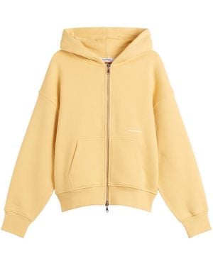 About Blank Box Zip Hoodie - Yellow