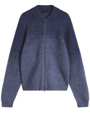Dime Mohair Double Zip Knit - Blue
