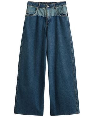 SIR. Luna Wide Leg Jeans - Blue