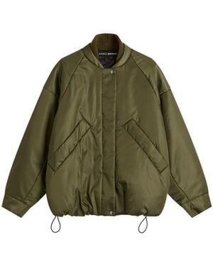Kassl Oversized Bomber Jacket - Green
