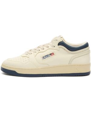 Autry Med-Way Mid Leather Trainer - White