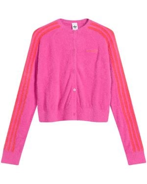 adidas Fluffy Knitted Cardigan - Pink