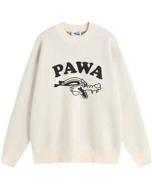 Pawa Speed Sports Doggo Knit Jumper - White