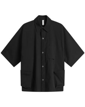 Poliquant Multiple Pockets Short Sleeve Shirt - Black