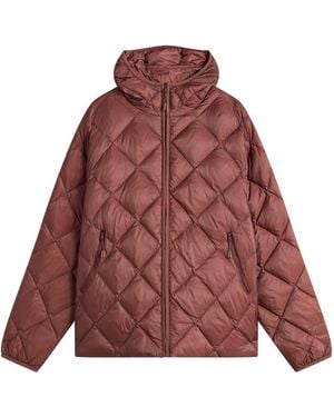 Hiking Patrol Base Lt Down Hooded Jacket - Red