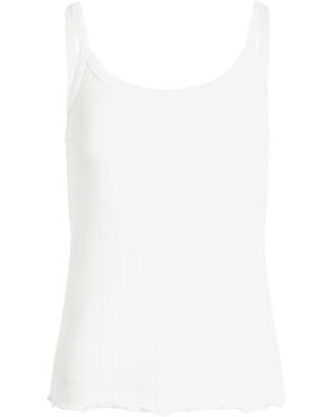 Skims Drop Needle Pointelle Cami Top - White
