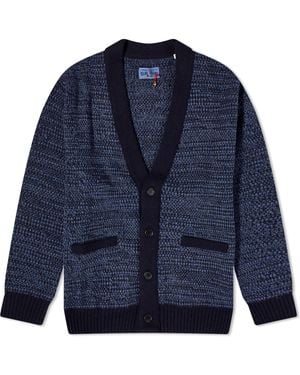 Blue Blue Japan Japan City Light Pique Cardigan - Blue