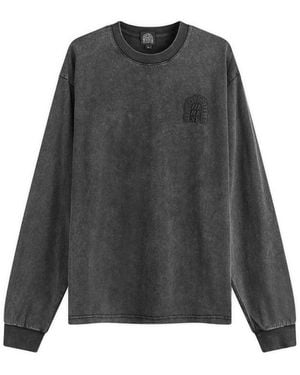 Heresy Collegiate Arch Logo Long Sleeve Tee - Grey