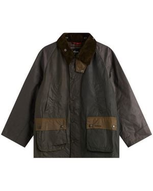 Barbour Patchwork Os Bedale Wax Jacket - Black