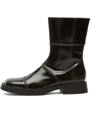 Miista Dahlia Khaki Ankle Boots - Black