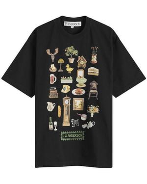 JW Anderson Diorama Printed T-Shirt - Black