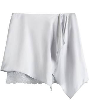 Acne Studios Inouki Shiny Satin Skirt - White