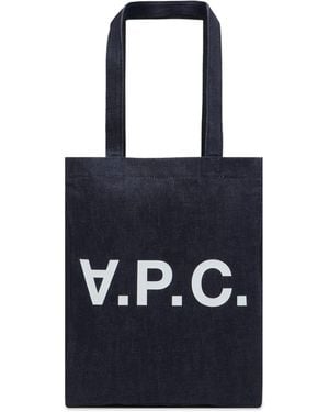 A.P.C. Laure Denim Tote Bag - Blue