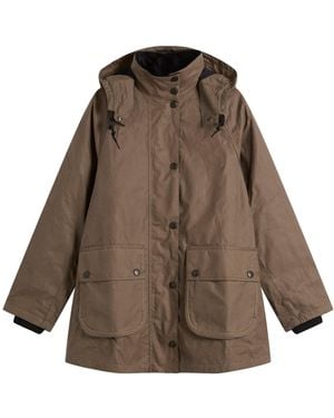 Barbour X Margaret Howell Stand Collar Parka Jacket - Brown
