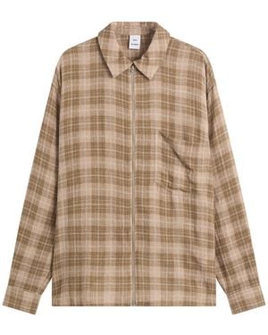 Won Hundred Zayne Zip Overshirt - Brown