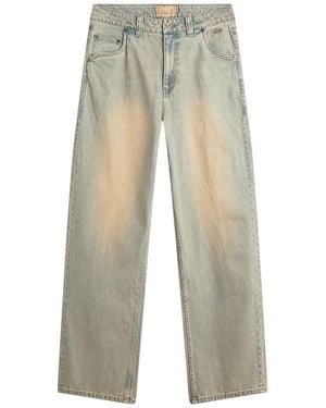 Dime Baggy Denim Pants - Gray