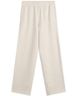 Skims Cotton Fleece Classic Straight Leg Pant - Natural